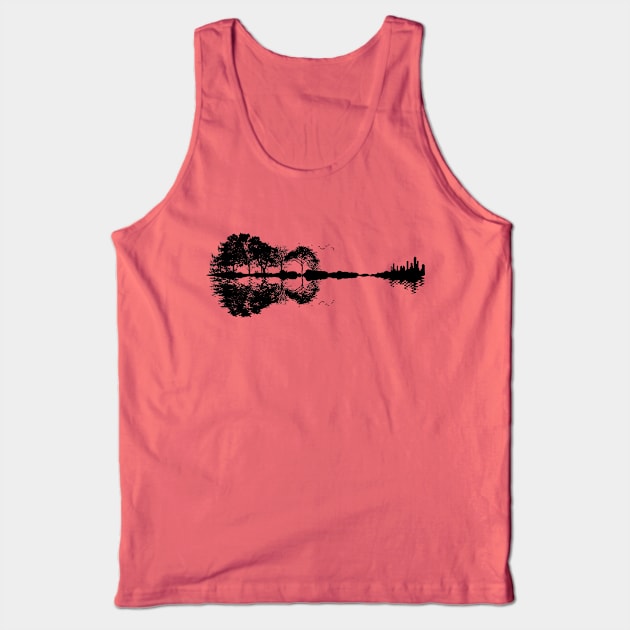 Guitar Reflection Tank Top by Acoustic Apparel